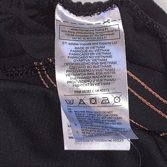 ADIDAS Women Black Orange Climalite Running Shorts - Picture 6 of 6